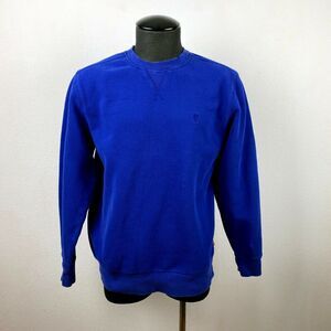 Izod Men’s Blue Fleece Pullover Sweatshirt Cotton Blend Crew Neck Long Sleeves M